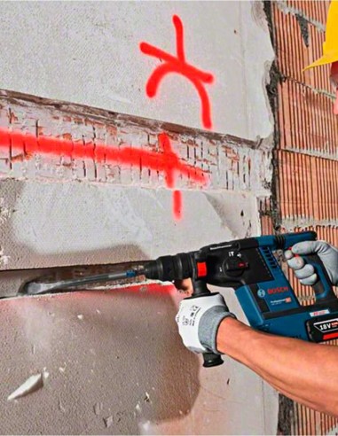 Hammer Drill BOSCH GBH 18V-26F (2 x 5,0 Ah + GAL1880CV + L-Boxx