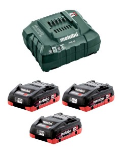 Power Set METABO (3 x 18V 4,0 Ah LiHD + ASC 55)