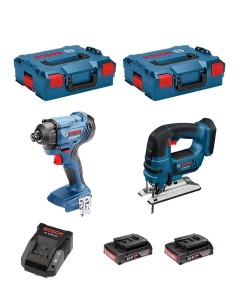 BOSCH Kit 18V BSK182D2B (GDR 18V-160 + GST 18V-LI B + 2 x 2,0
