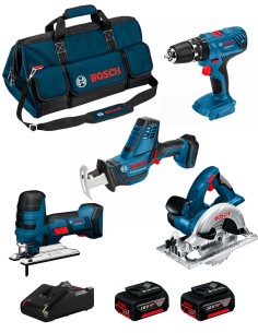 BOSCH Kit 18V BK403BAG (GSA 18 V-LI C + GST 18 V-LI S + GKS 18