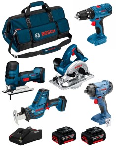 BOSCH Kit 18V BK502BAG (GSA 18 V-LI C + GST 18 V-LI S + GKS 18