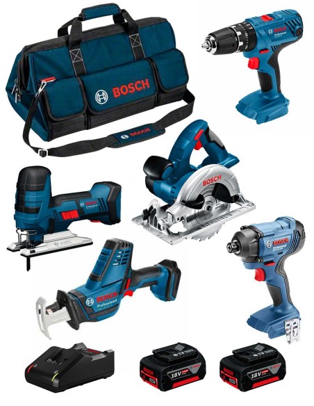 BOSCH Kit 18V BK502BAG (GSA 18 V-LI C + GST 18 V-LI S + GKS 18