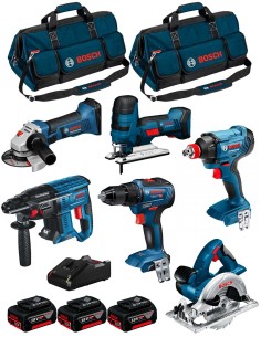 BOSCH Kit 18V BK601BAG (GDX 18V-180+GSR 18V-55+GKS 18V-LI+GST