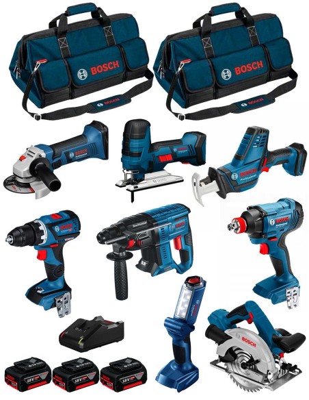 BOSCH Kit 18V BK802BAG (GDX 18V-180+GSR 18V-60C+GBH 18V-21+GKS