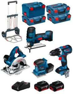BOSCH Kit 18V BK404 (GST 18 V-LI S+GKS 18 V-LI+GSS 18V-10+GSR