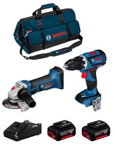 BOSCH Kit 18V BK209BAG (GSR 18V-60 C + GWS 18-125 V-LI + 2 x
