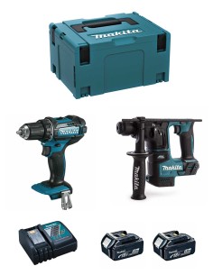 MAKITA Kit 18V MSL2P2 (DHR171 + DDF482 + 2 x 5,0 Ah + DC18RC +