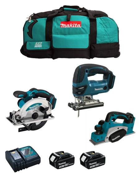 MAKITA Kit MPK18323B (DKP180 + DSS610 + DJV180 + 2 x 3,0 Ah +