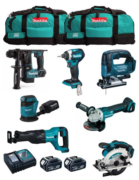 MAKITA Kit MK704 (DHR171 + DGA504 + DTD154 + DJR186 + DJV182 +