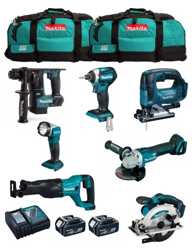 MAKITA Kit MK703 (DHR171 + DGA504 + DTD154 + DJR186 + DJV182 +