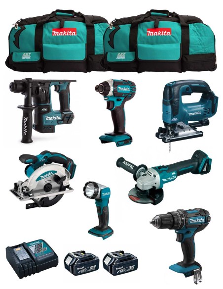 MAKITA Kit MK701 (DDF482 + DHR171 + DGA504 + DTD152 + DJV182 +