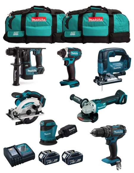 MAKITA Kit MK702 (DDF482 + DHR171 + DGA504 + DTD152 + DJV182 +