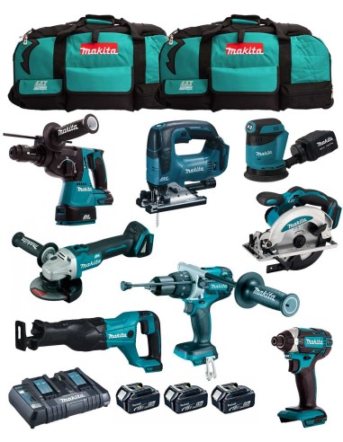 MAKITA Kit MK802 (DHP481 + DHR243 + DGA504 + DTD152 + DJV182 +