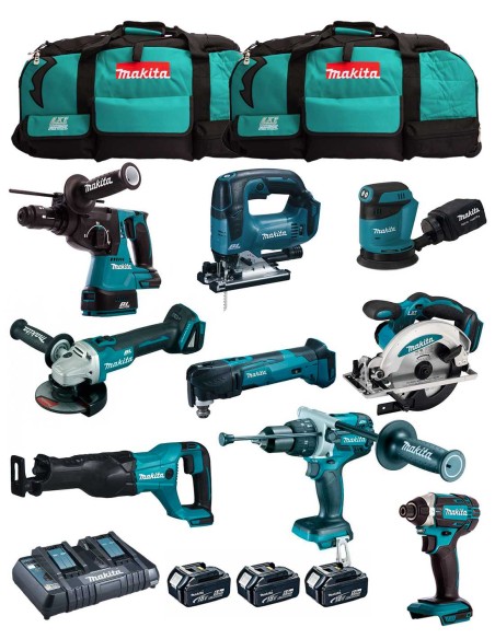 MAKITA Kit MK902 (DHP481 + DHR243 + DGA504 + DTD152 + DJV182 +