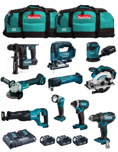 MAKITA Kit MK1001 (DDF482+ DHR171+ DGA504+ DTD152+ DJV182+