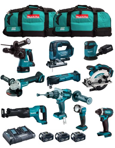 MAKITA Kit MK1002 (DHP481+ DHR243+ DGA504+ DTD152+ DJV182+