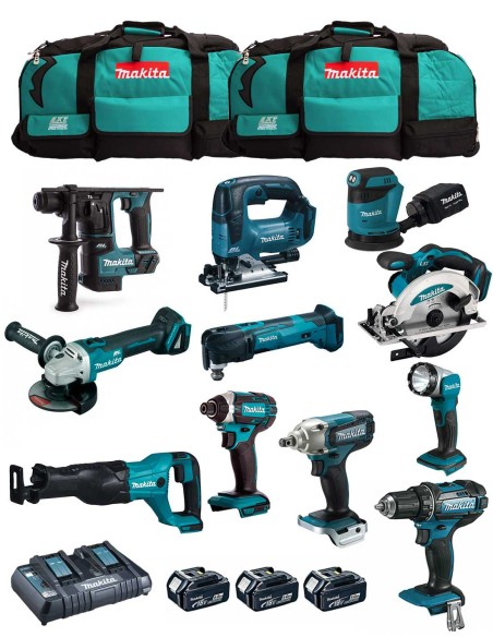 MAKITA Kit MK1101 (DDF482+DHR171+ DGA504+ DTD152+ DJV182+