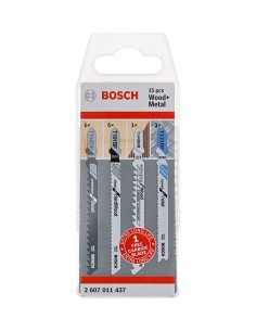 Set de 15 Lames de scie sauteuse pour bois et métal BOSCH (2