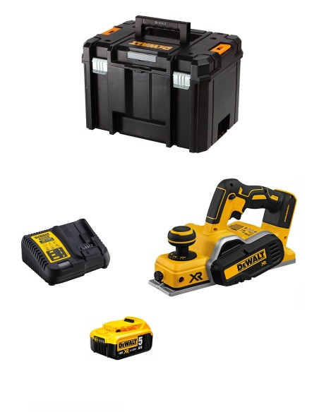 Rabot DeWALT DCP580P1T-15 (1 x 5,0 Ah + DCB115 + TSTAK VI)