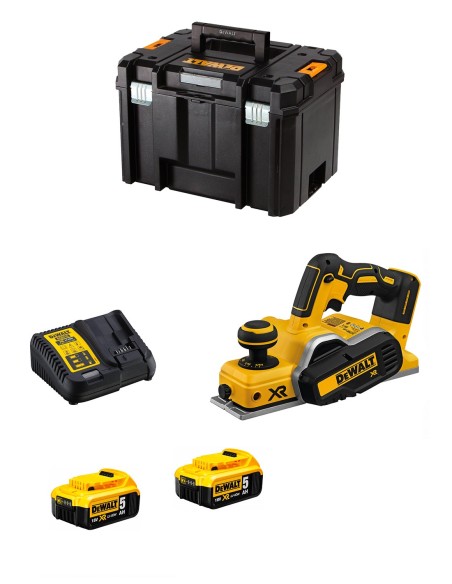 Rabot DeWALT DCP580P2T-15 (2 x 5,0 Ah + DCB115 + TSTAK VI)
