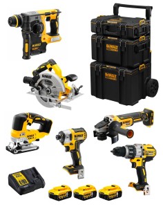 DeWALT Kit DWK601 (DCD996 + DCH273 + DCG405 + DCF887 + DCS334 +