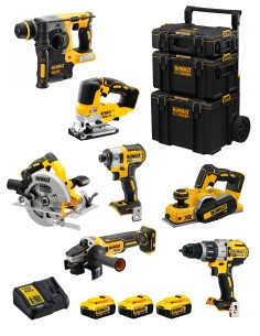 DeWALT Kit DWK701 (DCD996 + DCH273 + DCG405 + DCF887 + DCS334 +