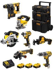 DeWALT Kit DWK702 (DCD796 + DCH273 + DCG405 + DCF887 + DCS331 +