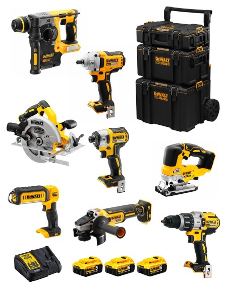 DeWALT Kit DWK801 (DCD996 + DCH273 + DCG405 + DCF887 + DCF894 +