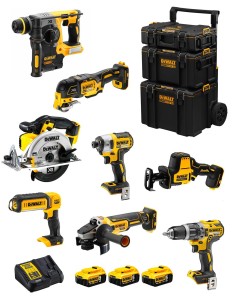 DeWALT Kit DWK802 (DCD796 + DCH273 + DCG405 + DCF887 + DCS355 +