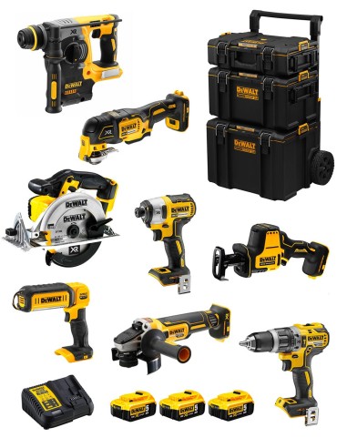 DeWALT Kit DWK802 (DCD796 + DCH273 + DCG405 + DCF887 + DCS355 +