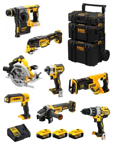 DeWALT Kit DWK803 (DCD996 + DCH273 + DCG405 + DCF887 + DCS355 +