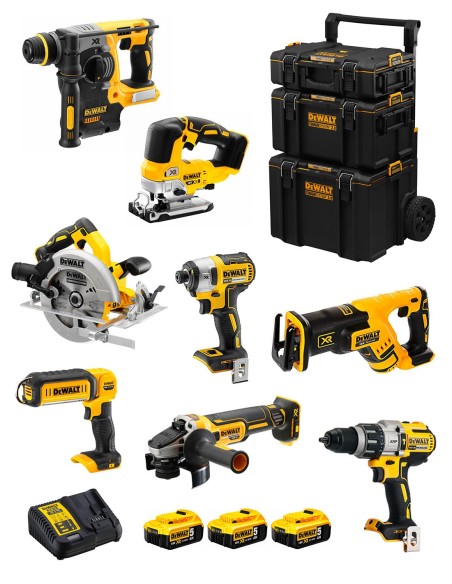 DeWALT Kit DWK805 (DCD996 + DCH273 + DCG405 + DCF887 + DCS334 +