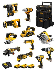 DeWALT Kit DWK1101 (DCD996+DCH273+DCG405+DCF887+DCF894+DCS334+DCS570+ DCS355+DCP580+DCS367+DCL050+ 3x5,0Ah + DCB115 +Carro 3en1)