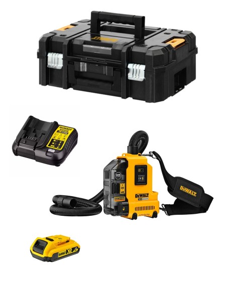 Vaccum Cleaner DeWALT DWH161D1T-7 (1 x 2,0 Ah + DCB107 + TSTAK