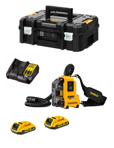 Vaccum Cleaner DeWALT DWH161D2T-7 (2 x 2,0 Ah + DCB107 + TSTAK