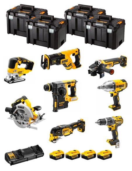 DeWALT Kit DCK865P4T (DCS367 + DCH273 + DCD796 + DCS334 +