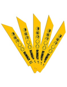 Set di 5 Lame cobalto taglio metallo per sega universale DeWALT
