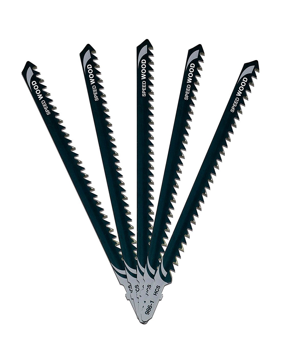 Juego de 5 Hojas HCS corte madera para sierra de calar DeWALT DT2169-QZ (152 mm)