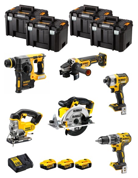 DeWALT Kit DWK600T (DCD796 + DCH273 + DCG405 + DCF887 + DCS331