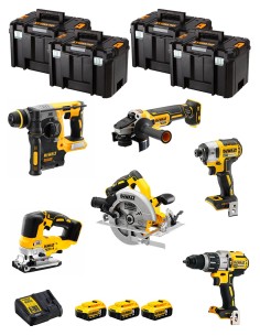 DeWALT Kit DWK601T (DCD996 + DCH273 + DCG405 + DCF887 + DCS334