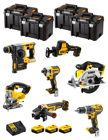 DeWALT Kit DWK702T (DCD796 + DCH273 + DCG405 + DCF887 + DCS331