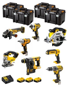 DeWALT Kit DWK800T (DCD796 + DCH273 + DCG405 + DCF887 + DCF894