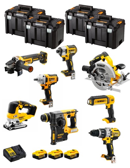 DeWALT Kit DWK801T (DCD996 + DCH273 + DCG405 + DCF887 + DCF894