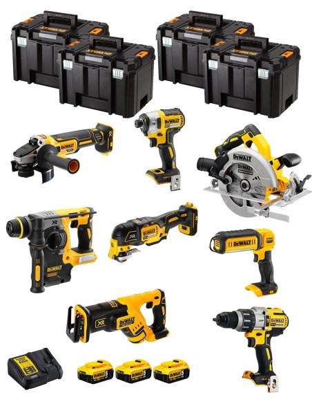 DeWALT Kit DWK803T (DCD996 + DCH273 + DCG405 + DCF887 + DCS355