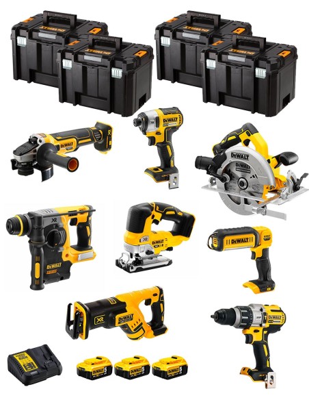 DeWALT Kit DWK805T (DCD996 + DCH273 + DCG405 + DCF887 + DCS334
