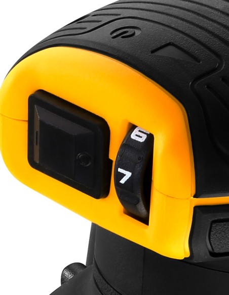 Lijadora Rotorbital DeWALT DCW210P2 (2 x 5,0 Ah + DCB115 +
