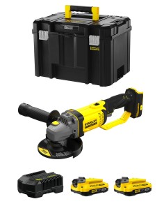 Mini-Grinder STANLEY FatMax SFMCG400D2T (2 x 2,0 Ah + Charger +