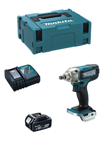 Llave de Impacto MAKITA DTW190RTJ1 (1 x 5,0 Ah + DC18RC +