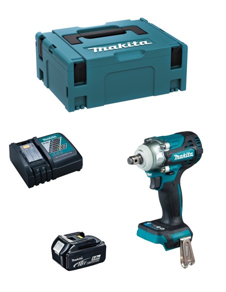 Llave de Impacto MAKITA DTW300RTJ1 (1 x 5,0 Ah + DC18RC +