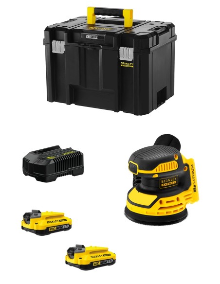 Levigatrice Roto-orbitale STANLEY FatMax SFMCW220D2T (2 x 2,0